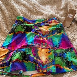 NWT multi color tennis skirt